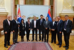2 November 2015 The members of the Committee on the Diaspora and Serbs in the Region and the delegation of the business diaspora and the members of Dr Archibald Reiss Friendship Society from Bern
